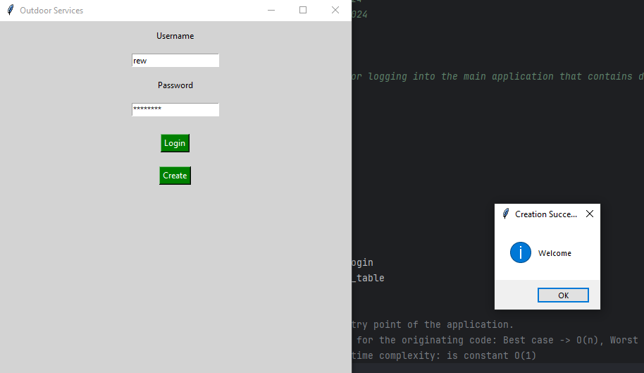 Attempt to create a duplicate user name.
